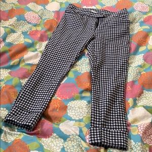 Anthropologie gingham pants